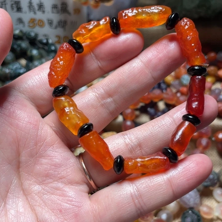 玛瑙/玉髓未镶嵌手链