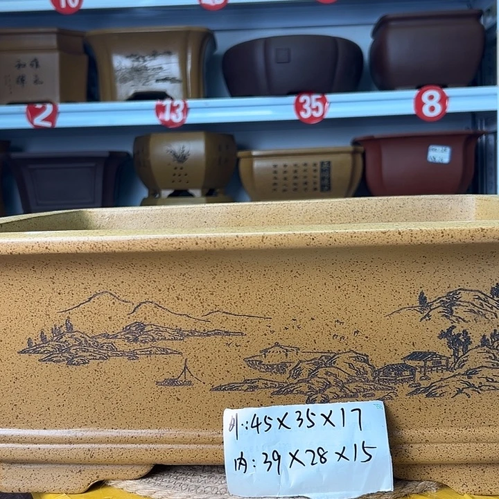 花盆紫砂蛇年大吉