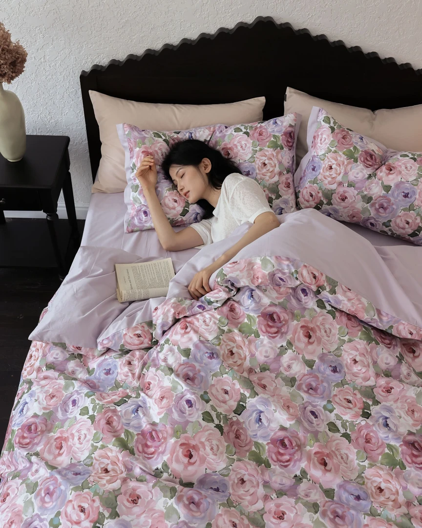 【秋冬新款锦华】轻奢印花纯棉四件套床品套件床单被套宿舍家用单人