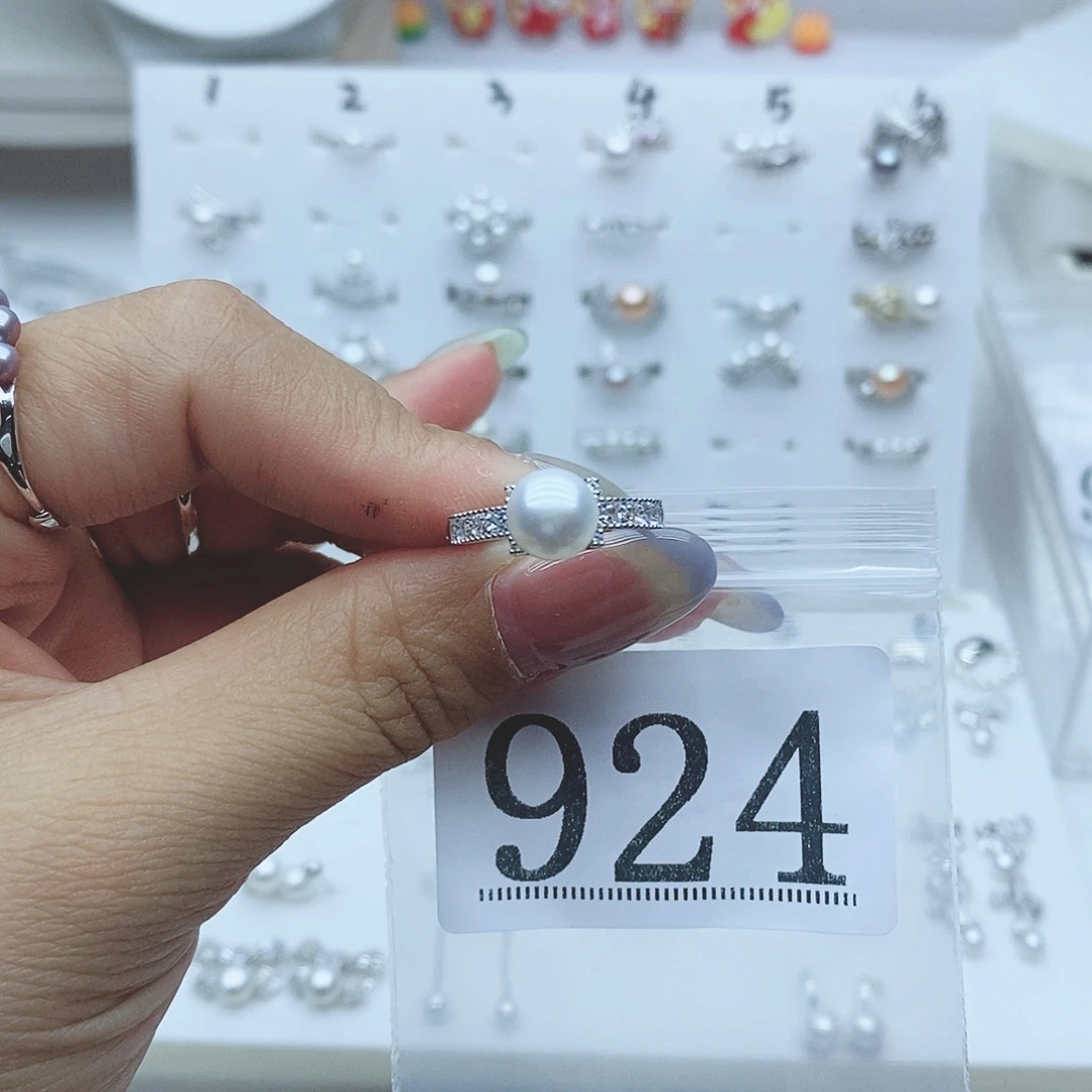 冰****珠宝奇石淡水珍珠银S925镶嵌924
