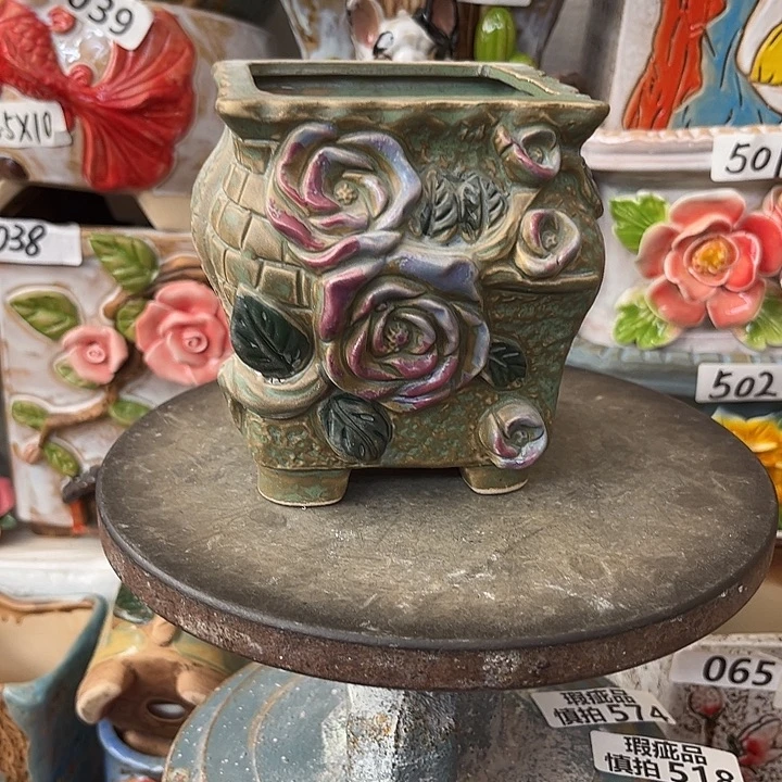 粗陶材质多肉花盆