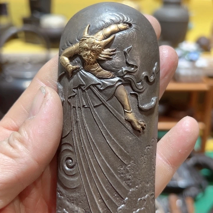 锡中古工艺品，摆件