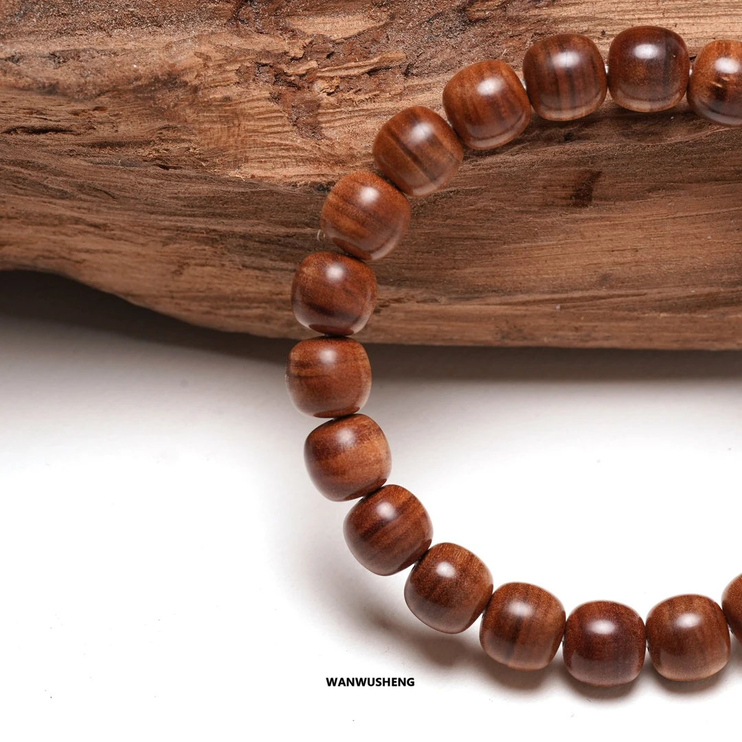 老山檀 沉水 风化老料 10mm 高桩老型（又焦又奶味）醇醇醇手串