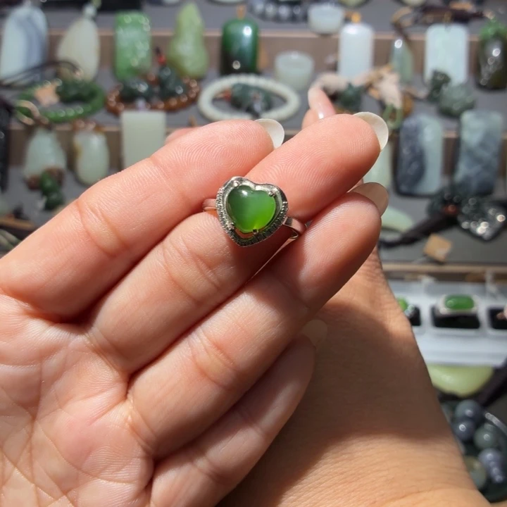 和田玉银S925镶嵌颈饰