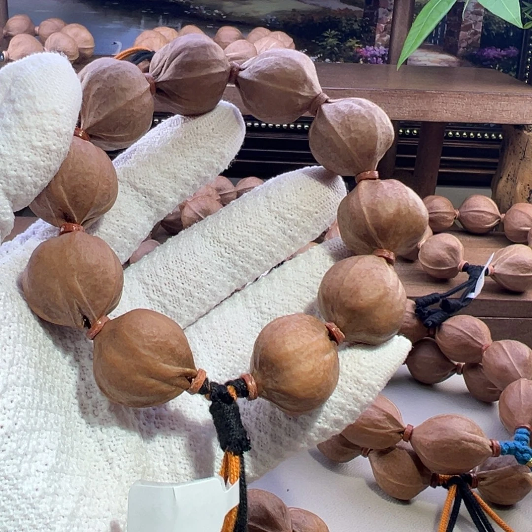 （***梦橄榄核手串梅林铁核鲨鱼背素串 22×24