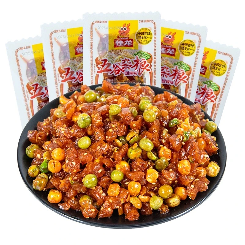 佳龙五谷杂粮辣条麻辣面筋儿时小吃食品8090小时候的怀旧零食