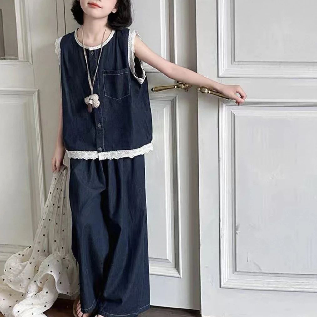 6790儿童牛仔套装