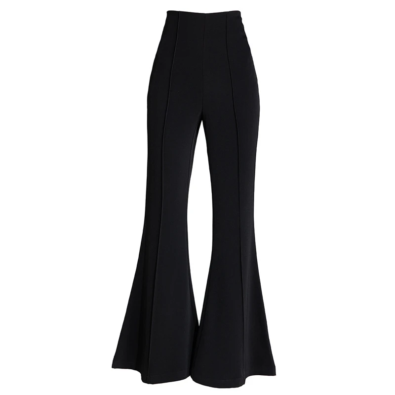 （主播同款）苗族高腰喇叭裤显瘦透气凉爽垂感鱼尾长裤阔腿裤子夏季