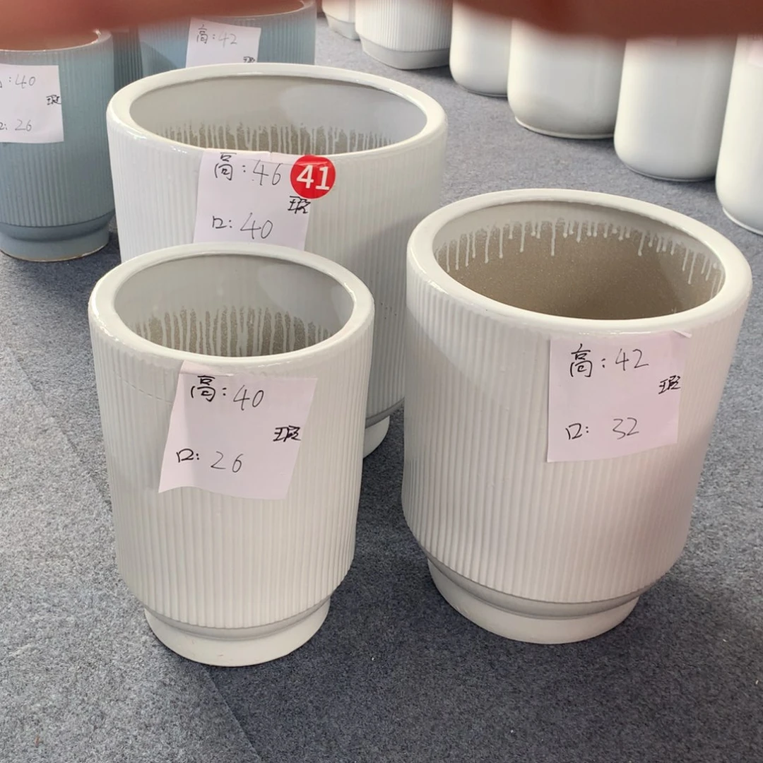 高温陶瓷花盆微瑕