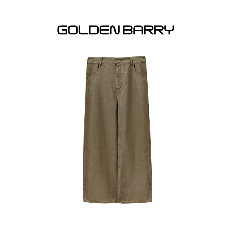 GOLDENBARRY|571092男装磨毛舒适直筒裤