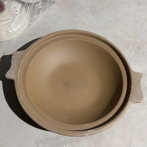 微瑕，明火，口径33高6粗陶大号