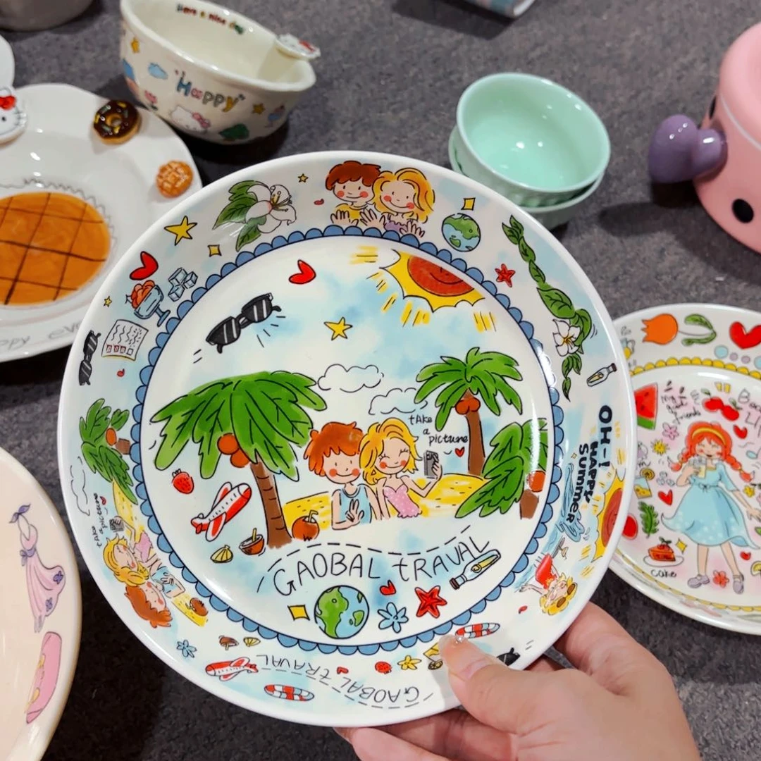 陶瓷荷兰太太闺蜜系列八寸餐盘全品