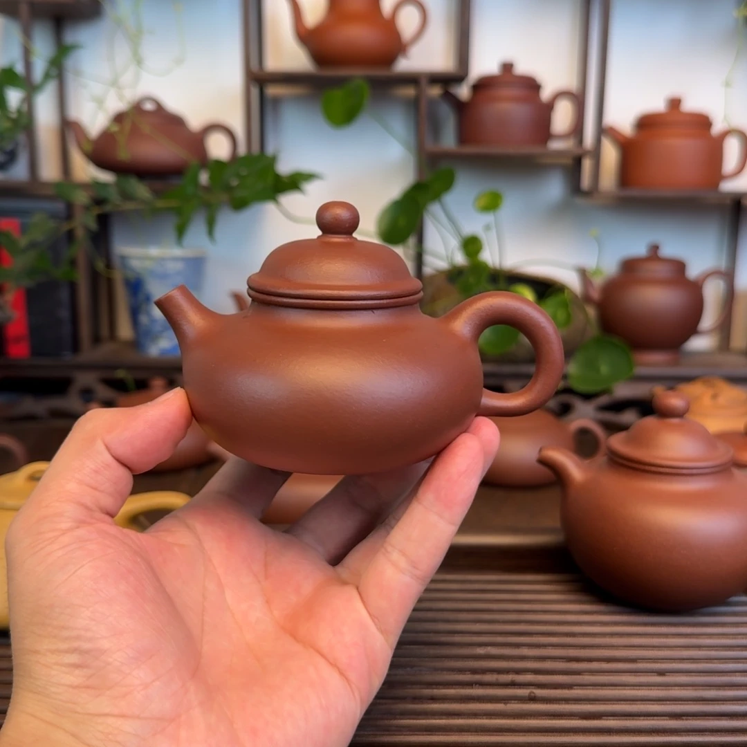 花****茶壶紫砂全手工容天壶底槽清180CC