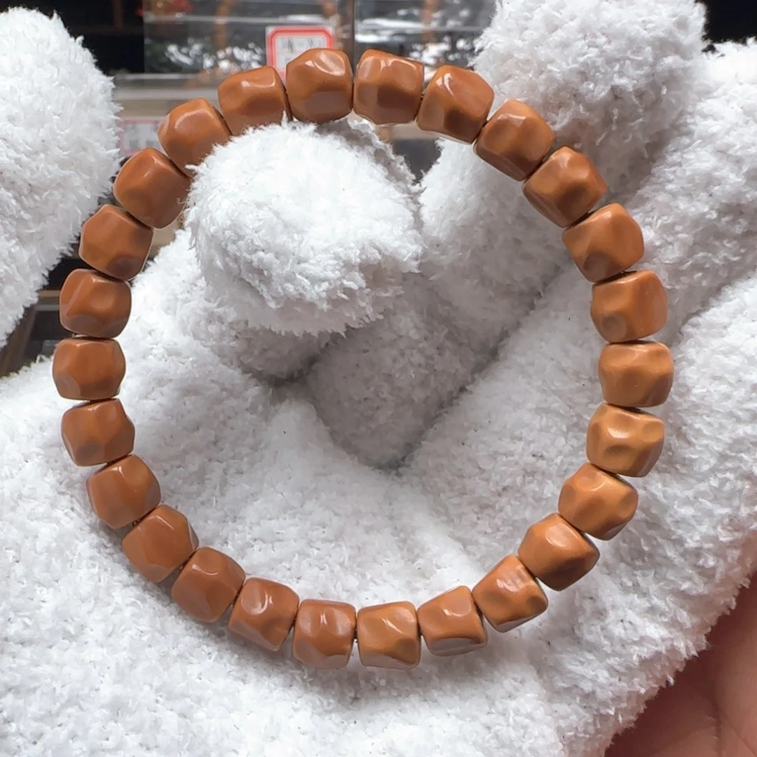 橄榄核吊坠老挝8.6mm无相单圈