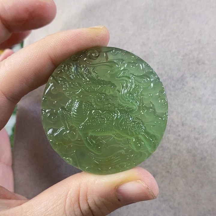未镶嵌岫玉挂件吊坠