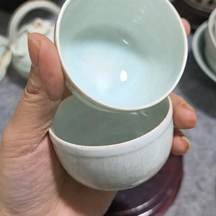 茅***草湖田窑杯一个全品