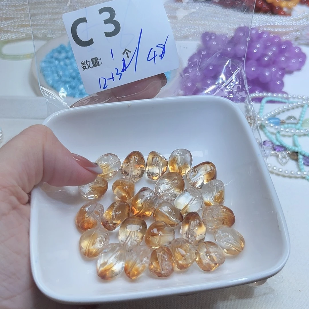 水晶珠宝半成品未镶嵌C3。