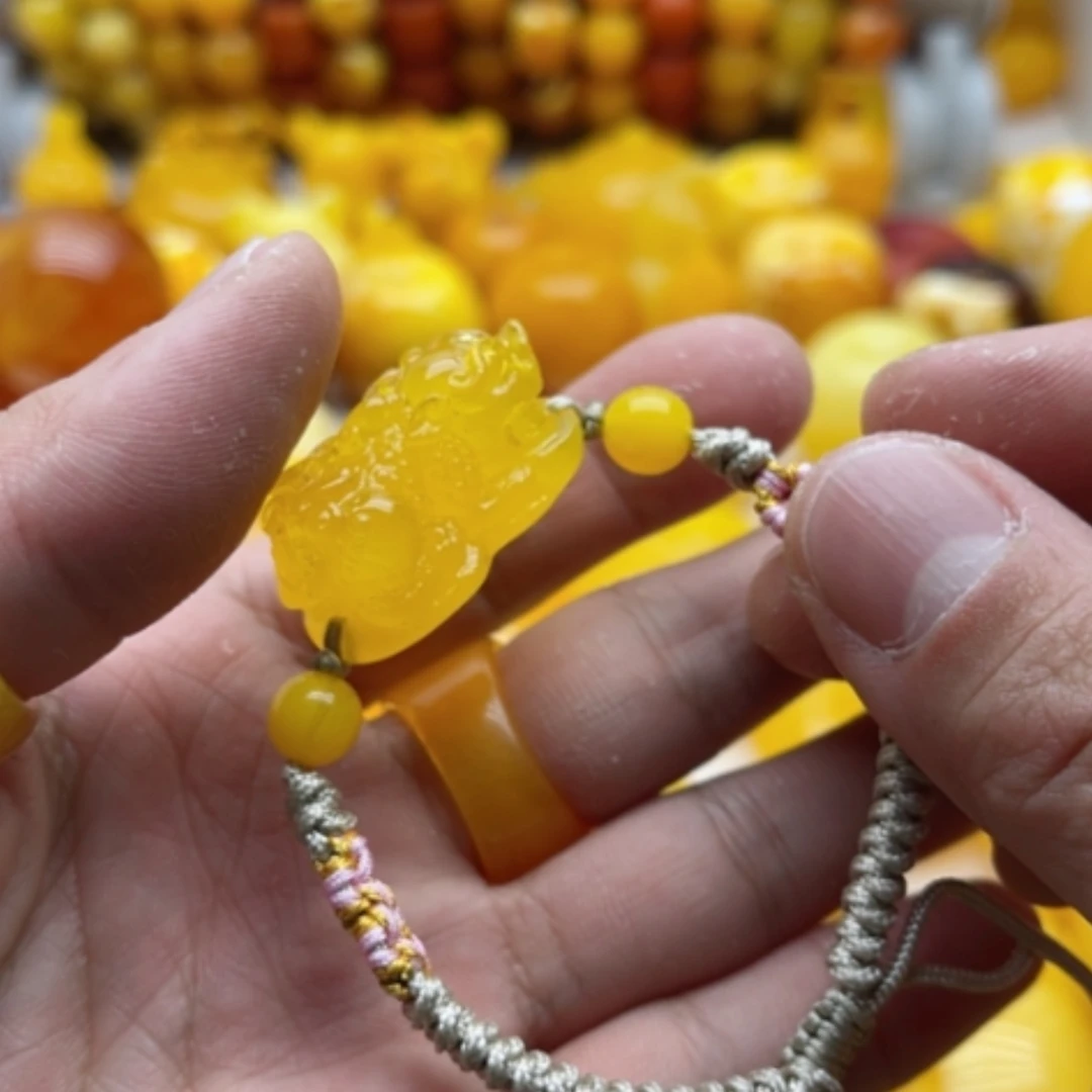 【闪购商品】蜜蜡手链未镶嵌蜜蜡手串皮休