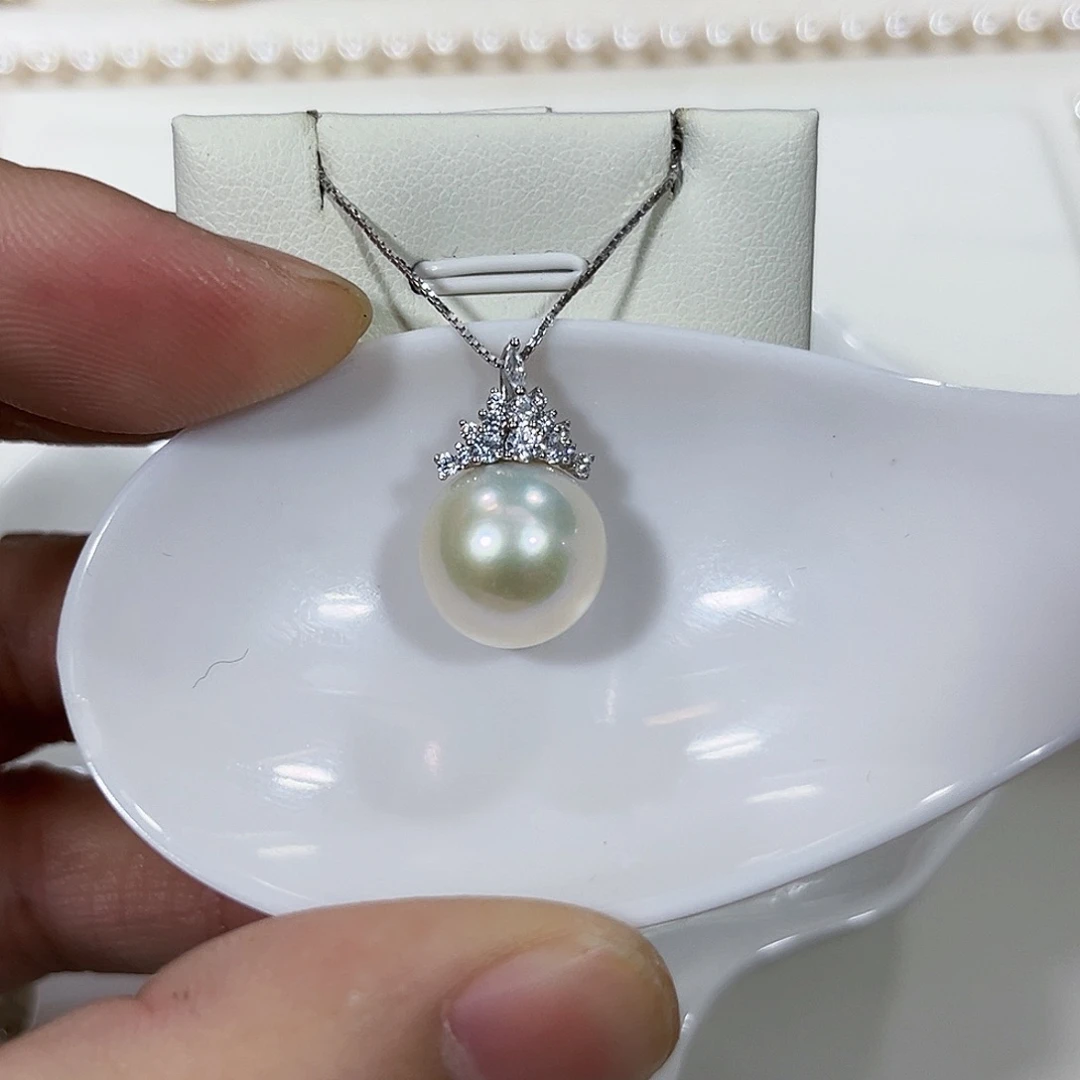 颈饰淡水珍珠银S925镶嵌