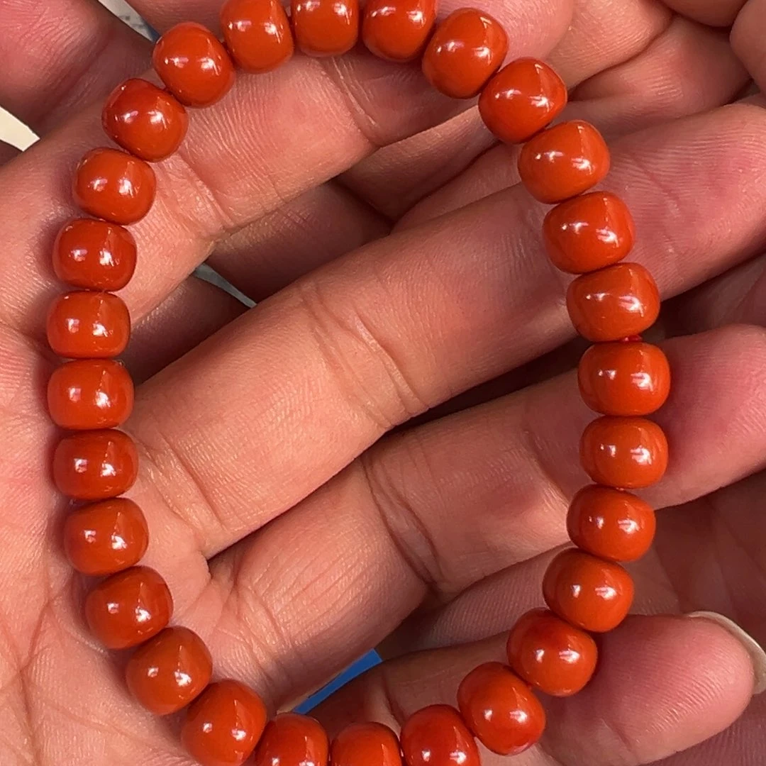 南红玛瑙手串未镶嵌