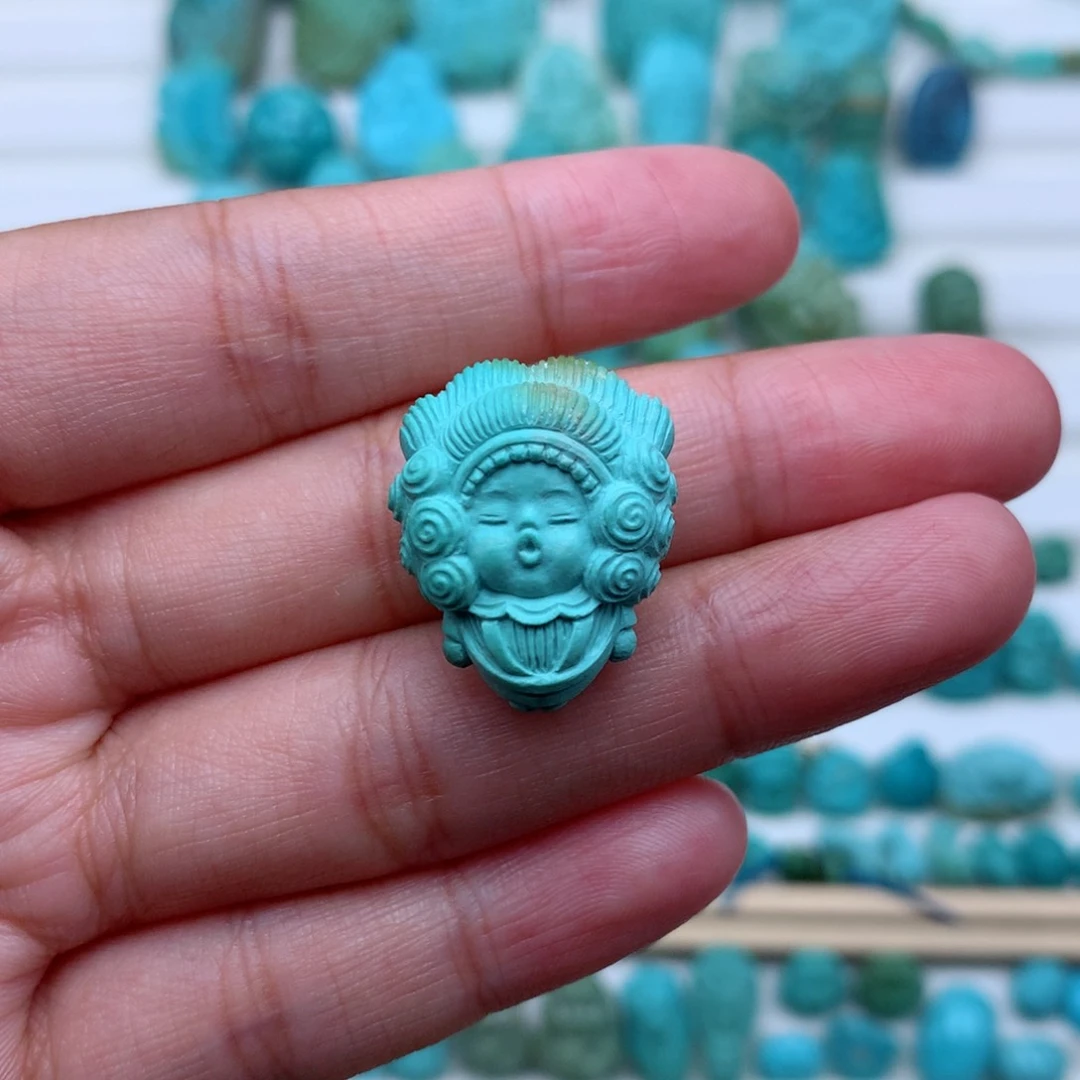 未镶嵌绿松石珠宝奇石