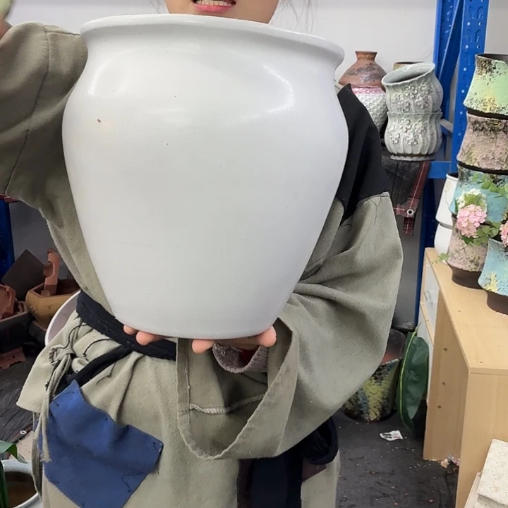 24×27 -粗陶花盆有孔-买买买