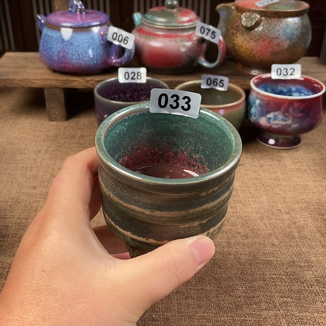 用***5瓷片钧瓷茶壶艺术