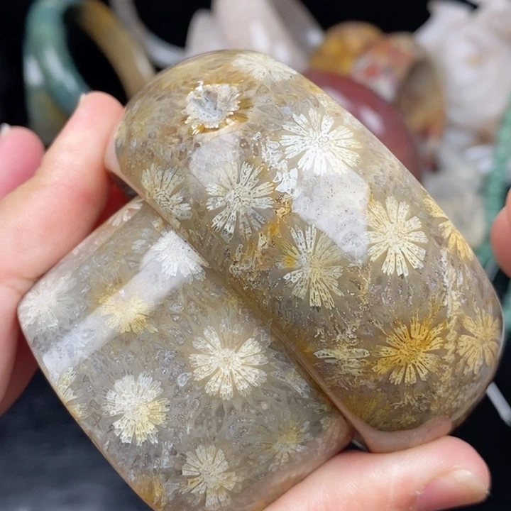 硅化玉未镶嵌手镯（圆镯）