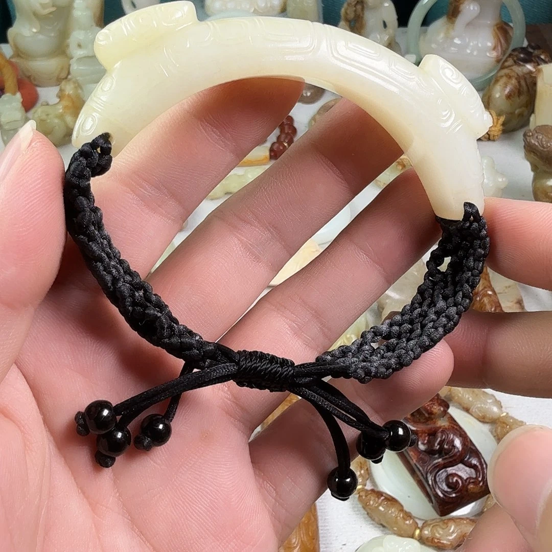 史***命和田玉（糖玉）未镶嵌车挂