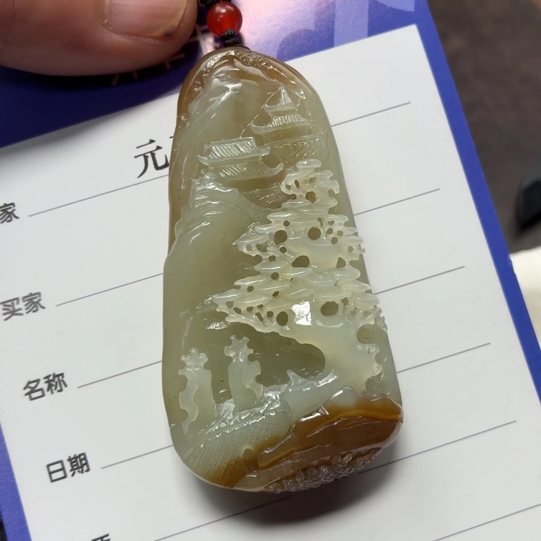 和田玉未镶嵌颈饰