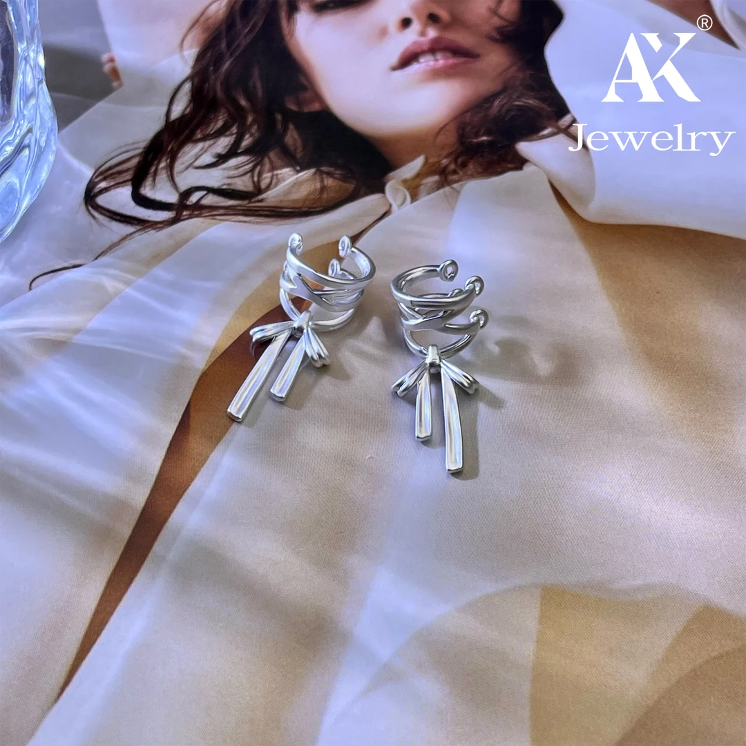 AXAK 合金耳饰 【蝴蝶耳扣】个性设计感甜美耳扣