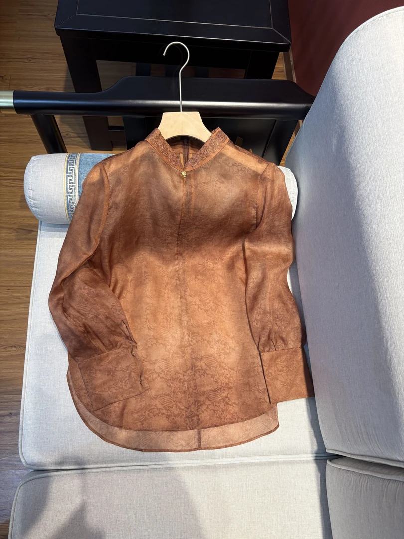 【澜亭絮絮】桑蚕丝欧根纱防晒衫81248701清仓