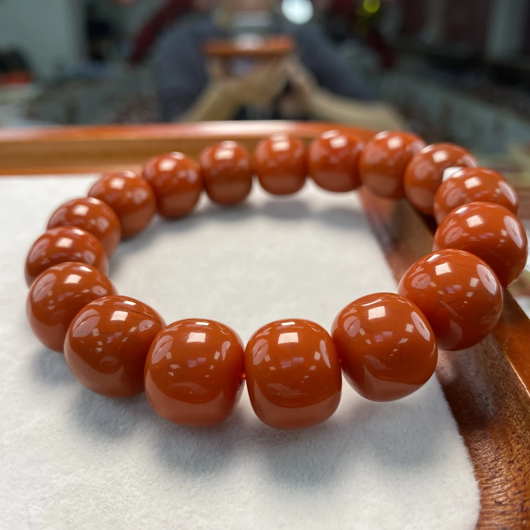 【小刘南红】保山南红（云端）精品老型单圈14mm   多样性发一