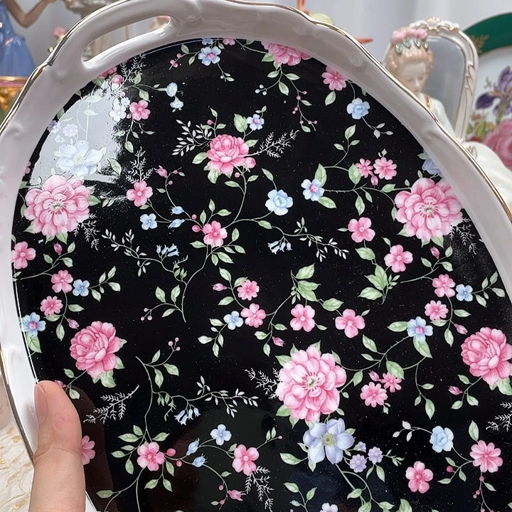杯碟陶瓷摆件陶瓷