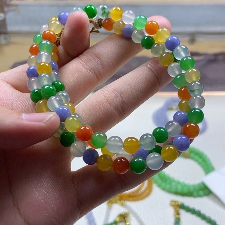 定制翡翠未镶嵌缅甸翡翠A货卡6.8