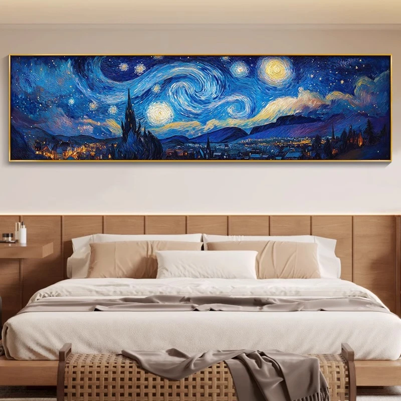 星空抽象画主卧室床头装饰画高档酒店宾馆客厅房间沙发背景墙挂画