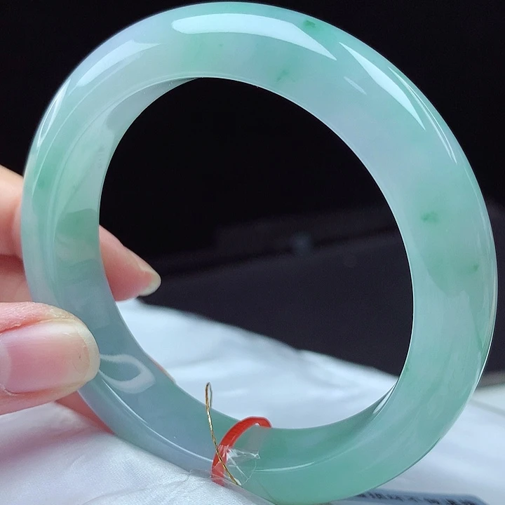 翡翠未镶嵌手镯55圈4662