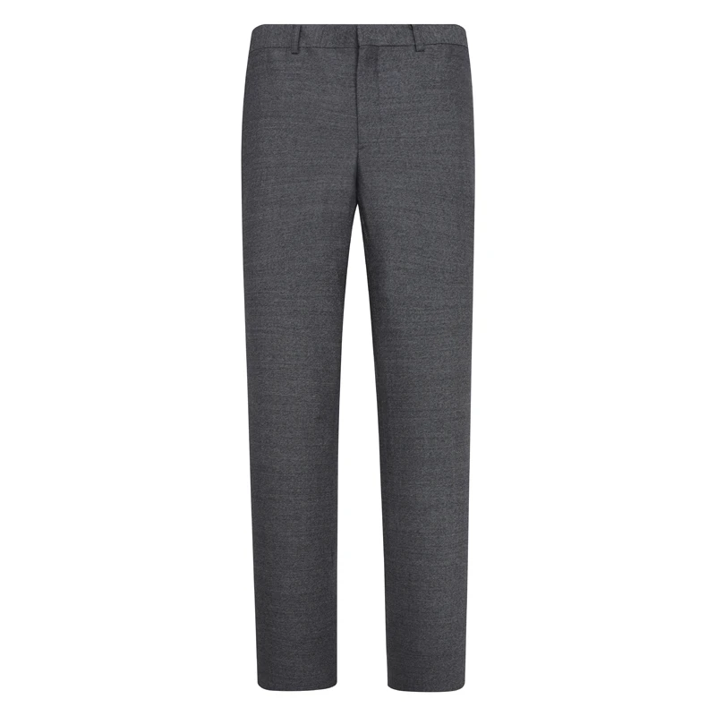 AB1027【Wool】邦纳男士春秋西裤 中腰修身商务休闲长裤 灰色CK121