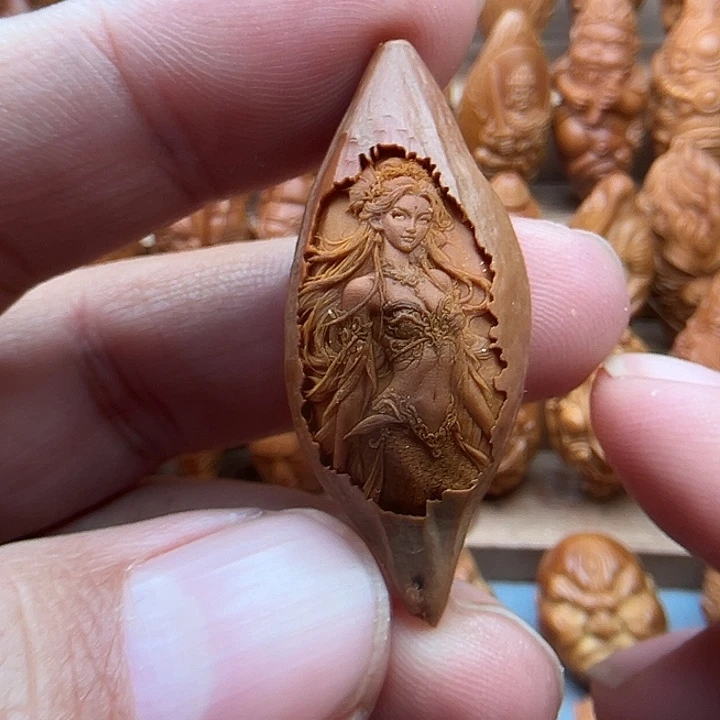 吊坠橄榄核19美人鱼