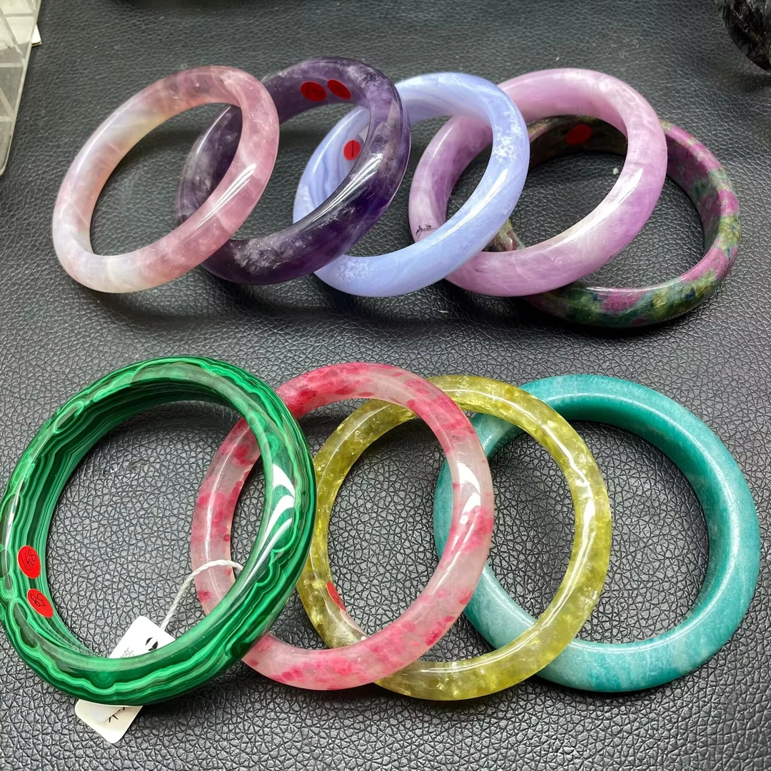 天然手镯紫龙晶彼得石樱花雨手串多种宝石直播间选货一物一图