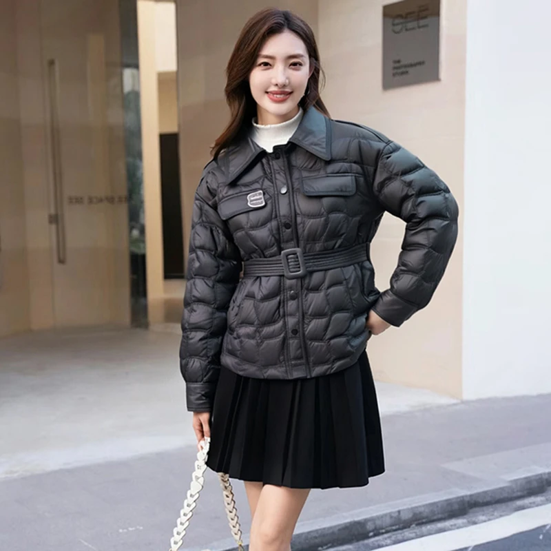 39946【H系列】收腰系带羽绒服352Y9997