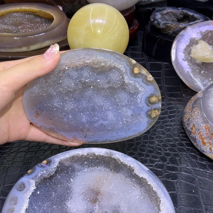 未镶嵌发饰水晶白晶盆