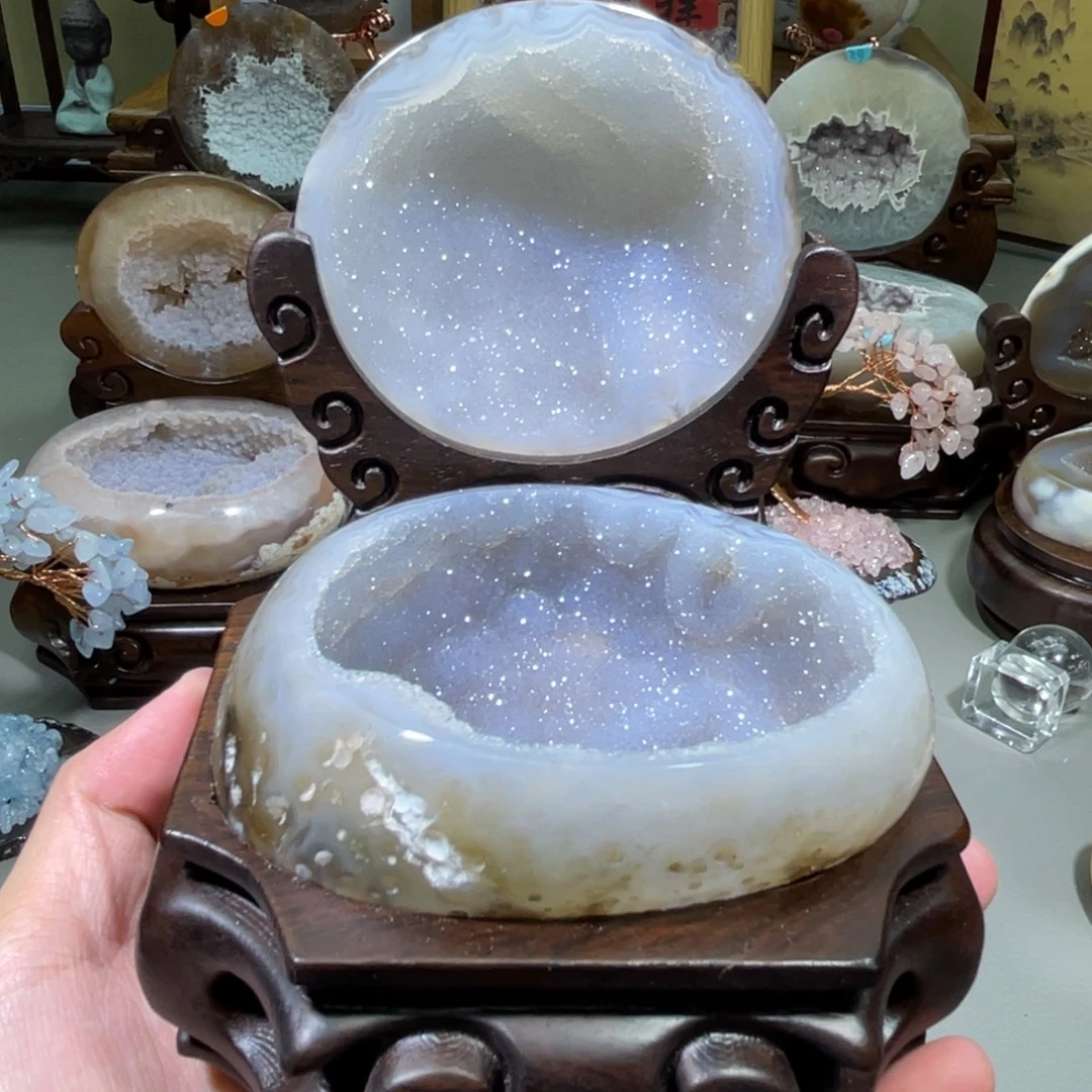 水晶摆件未镶嵌聚宝盆
