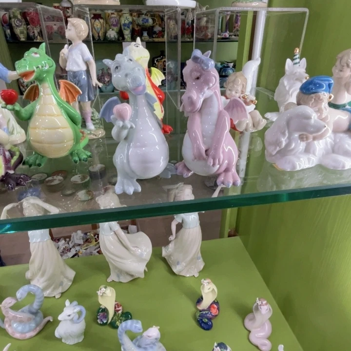 12cm恐龙瓷偶一对