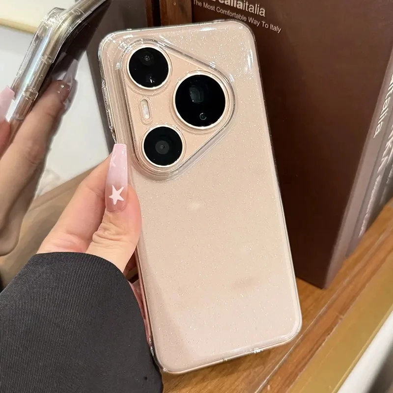 适用于华为Pura80手机壳新款P80Pro 细闪P70全包防摔mate70简约硬