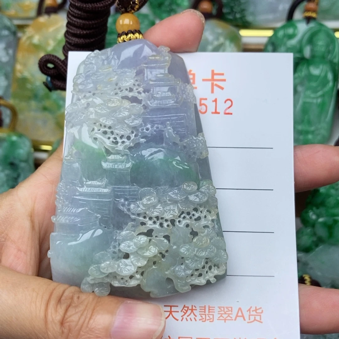 翡翠未镶嵌颈饰吊坠