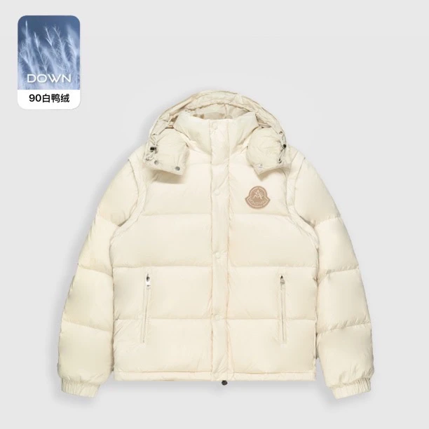 高定款拆袖5.0新国标羽绒服一衣三穿白鸭绒马甲羽绒服加厚版833