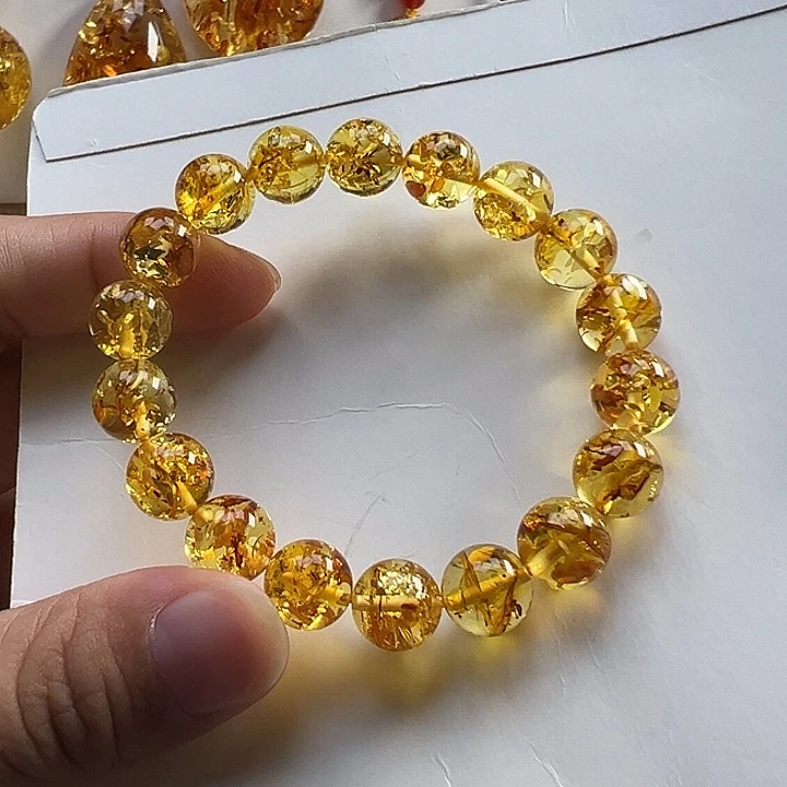 琥珀（花珀）项圈未镶嵌
