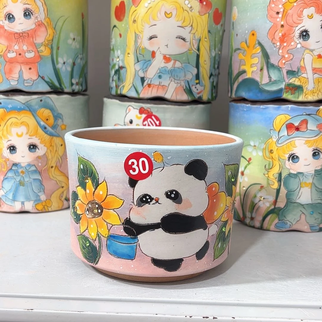 紫砂花盆手工花盆默认微瑕微瑕