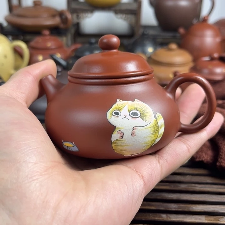 紫砂茶壶原矿紫砂半手工制作